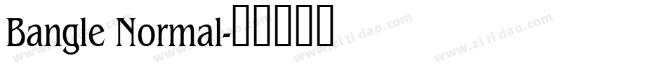 Bangle Normal字体转换